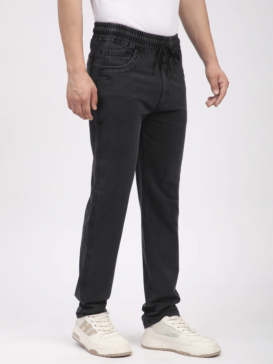 Acid Washed Lower for Men (Black) - Image 4