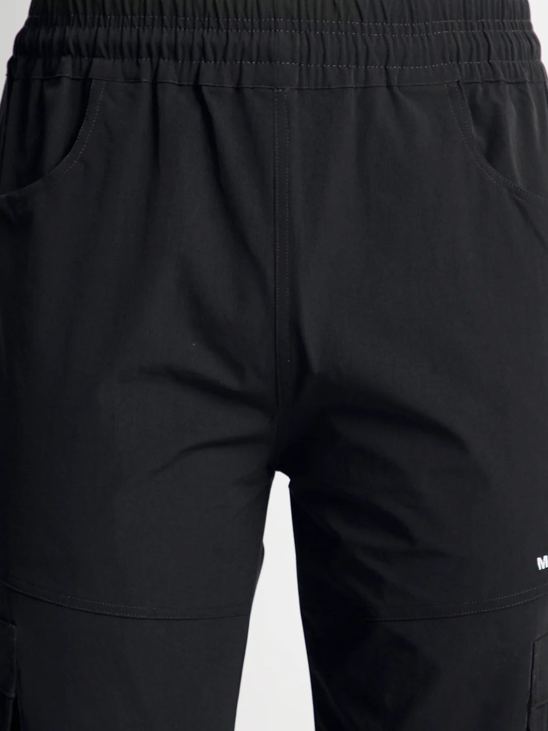 Charcoal Grey 5 Pocket Nylon Cargo Pants - Image 6