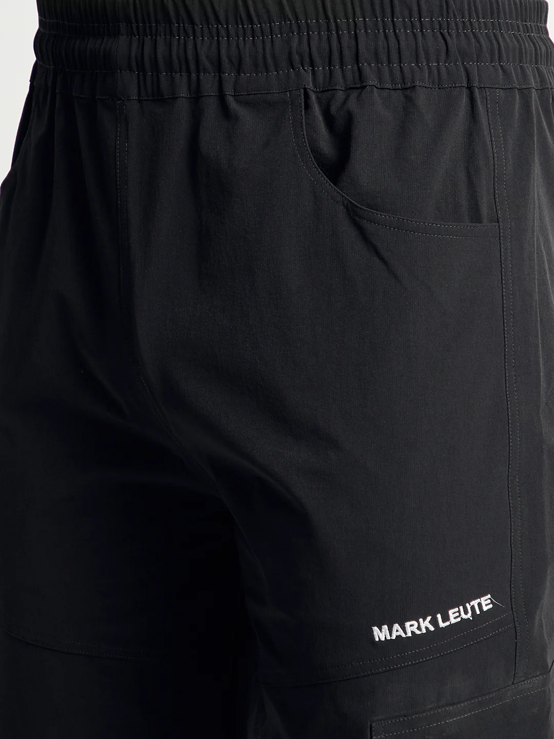 Charcoal Grey 5 Pocket Nylon Cargo Pants - Image 7