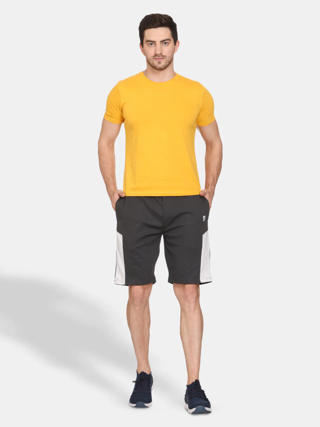 Stylish Charcoal Grey Shorts For Men - Image 4