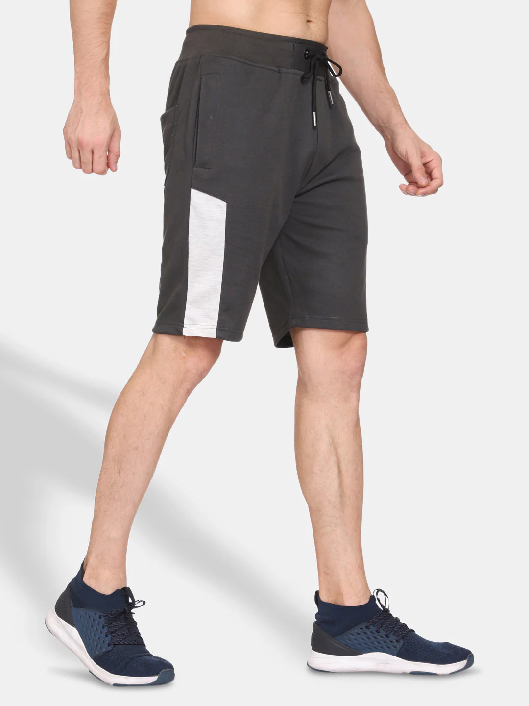 Stylish Charcoal Grey Shorts For Men - Image 5