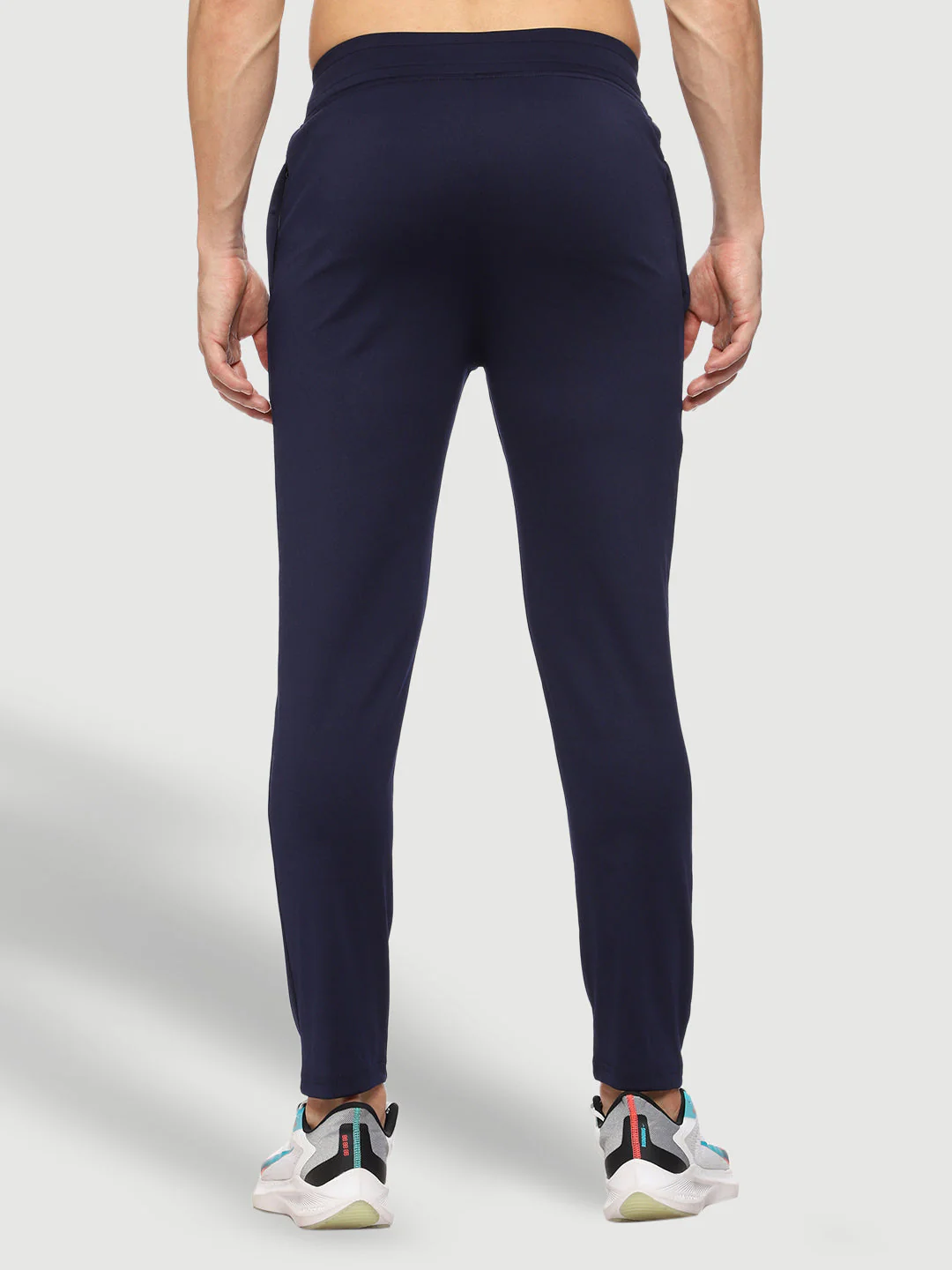 Rapid Dry Blue Solid Track Pant for Men - Image 4