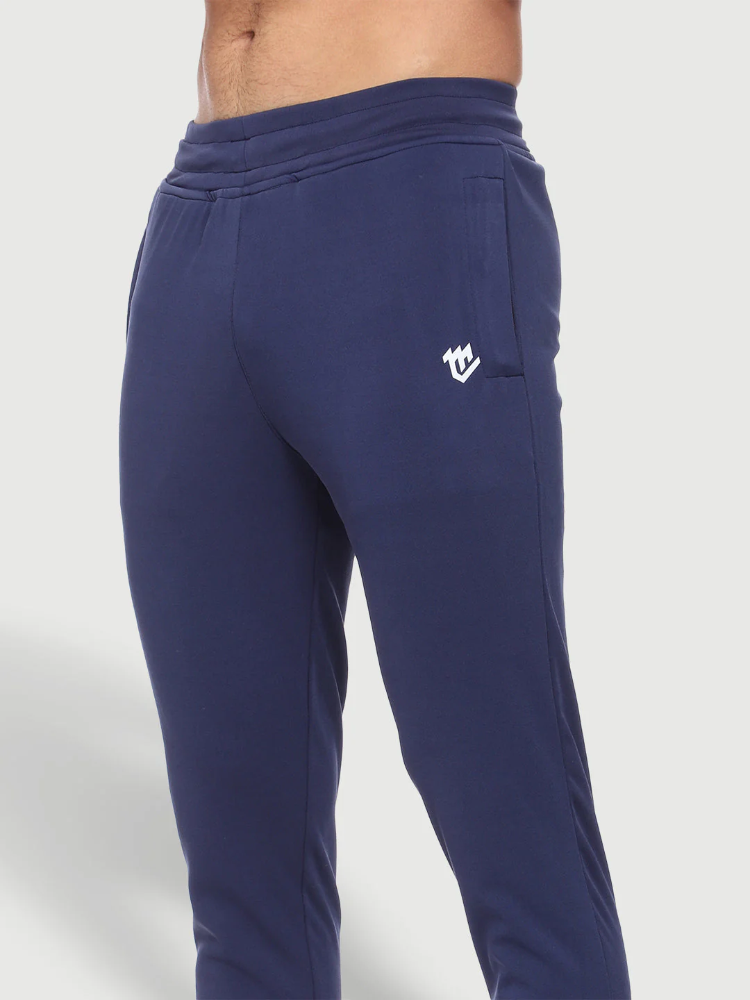Rapid Dry Blue Solid Track Pant for Men - Image 4