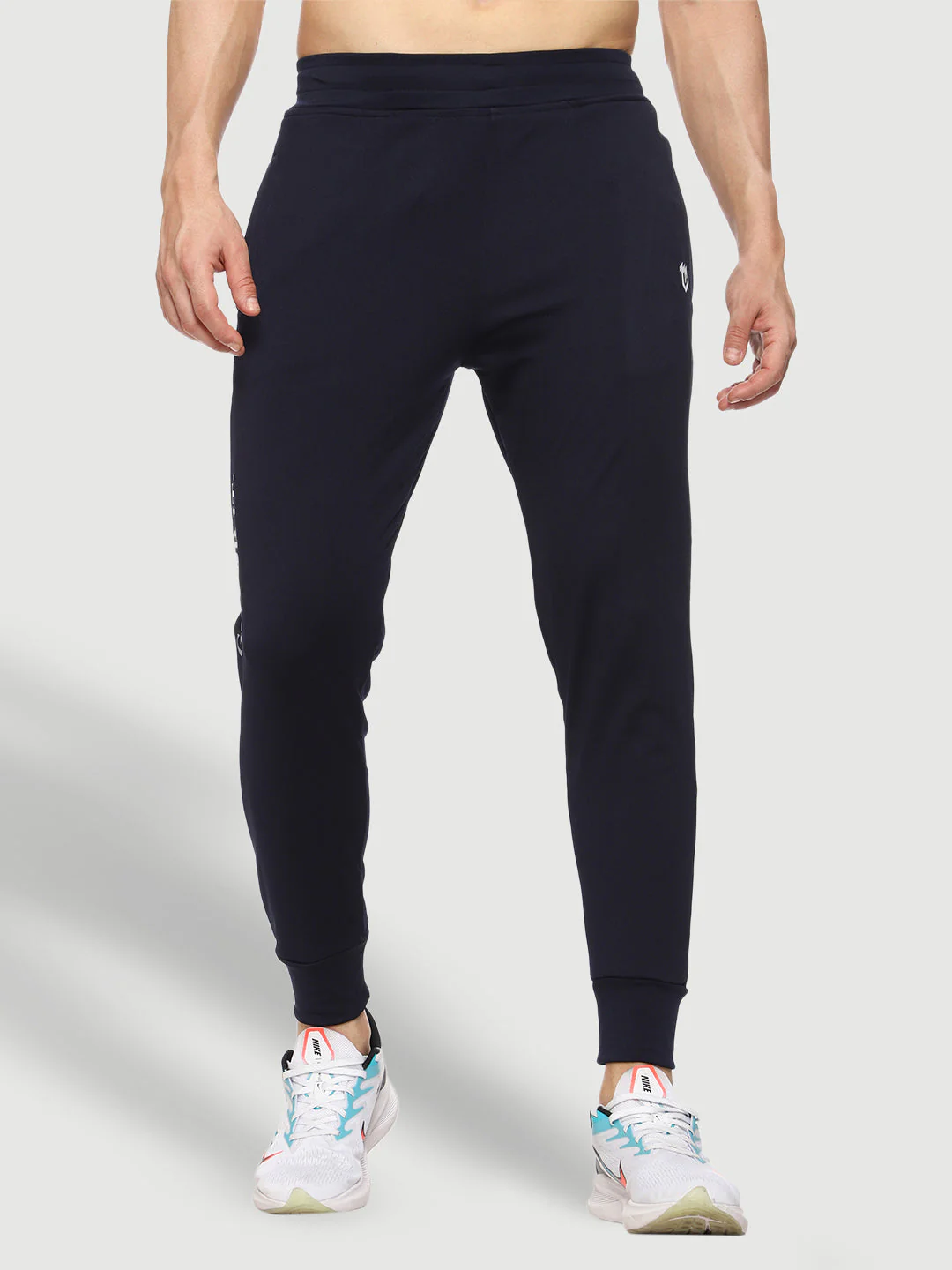 Rapid Dry Blue Solid Track Pant for Men - Image 3