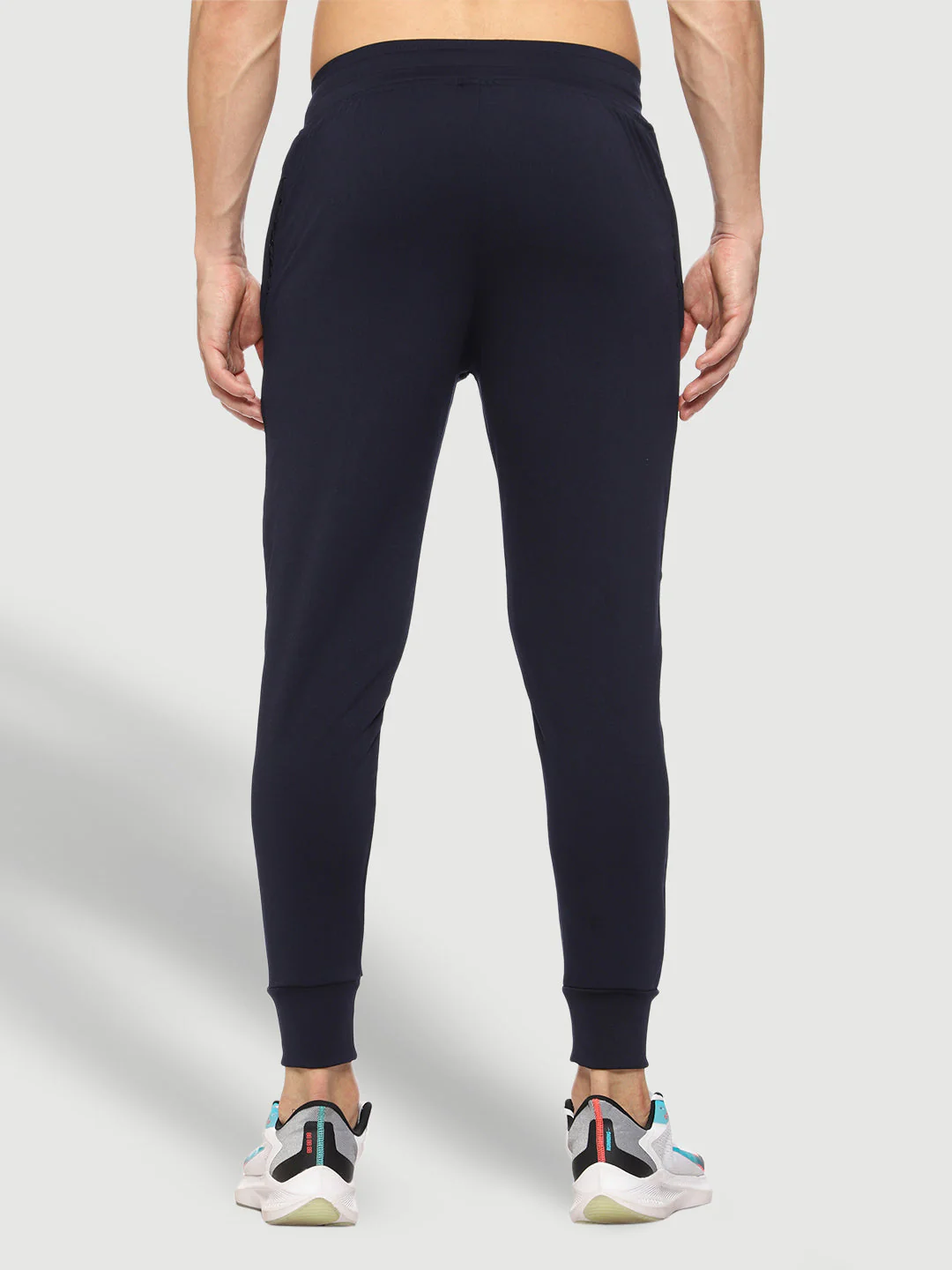 Rapid Dry Blue Solid Track Pant for Men - Image 4