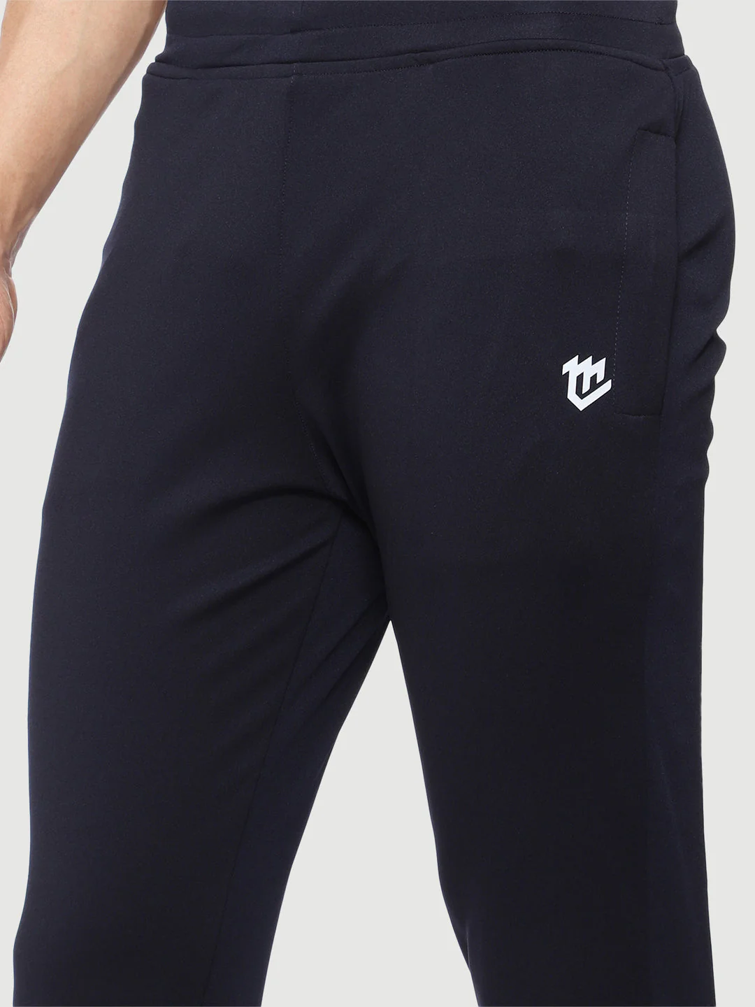 Rapid Dry Blue Solid Track Pant for Men - Image 5