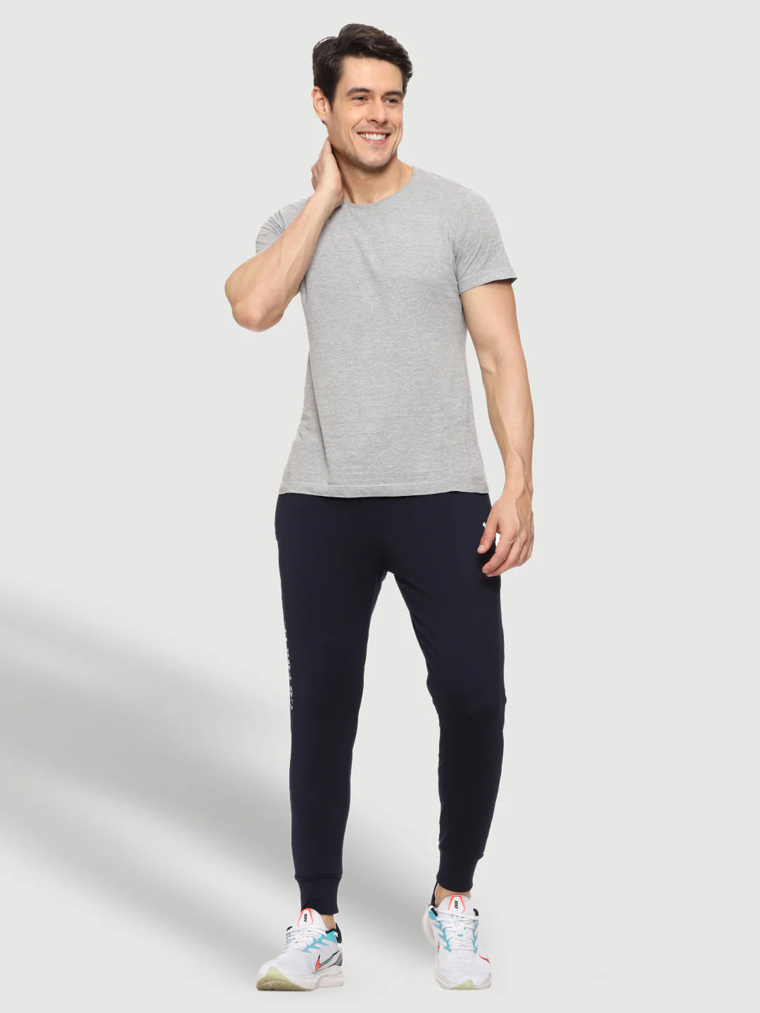 Rapid Dry Blue Solid Track Pant for Men - Image 6