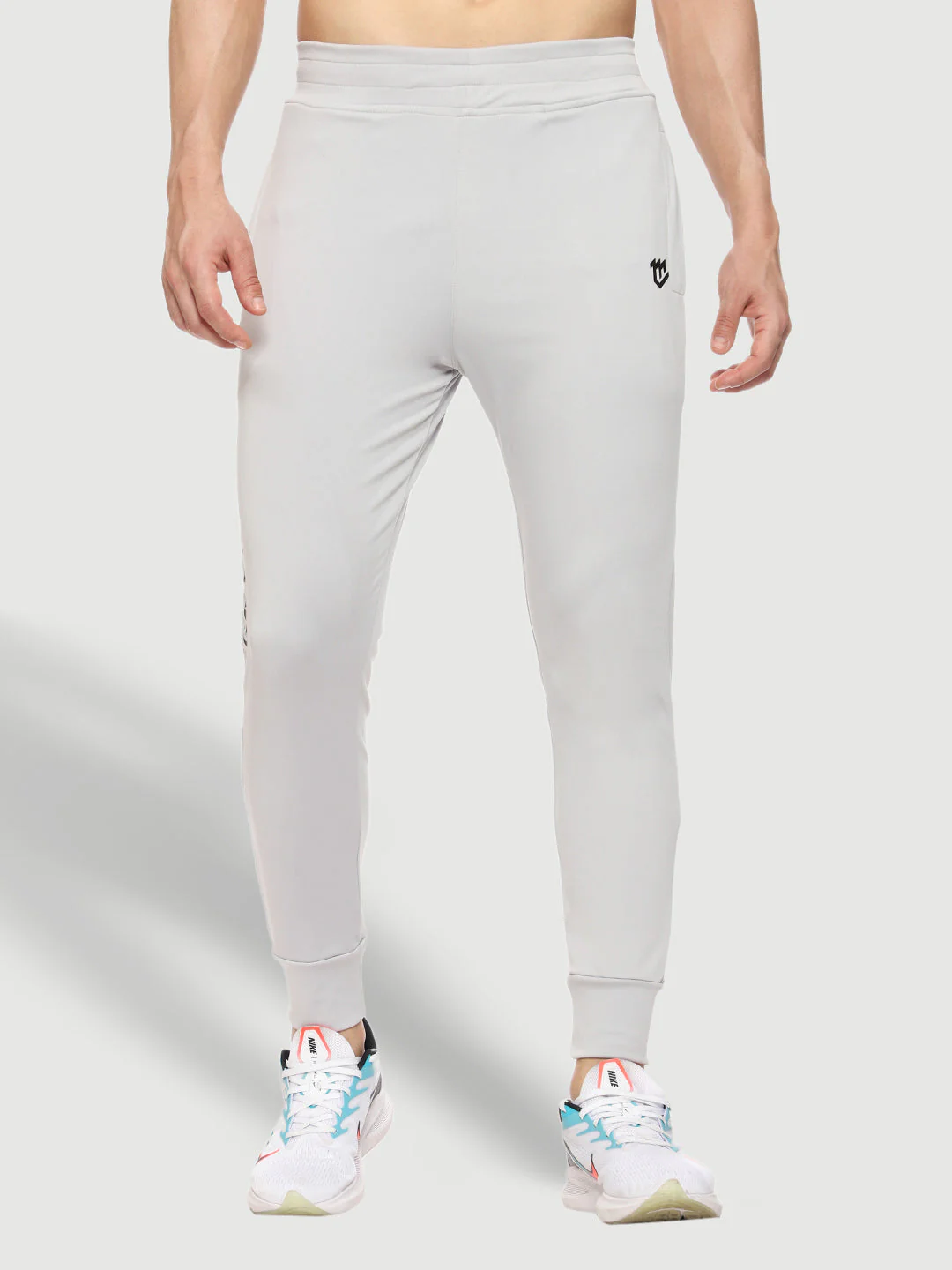 Rapid Dry Grey Solid Track Pant for Men - Image 3