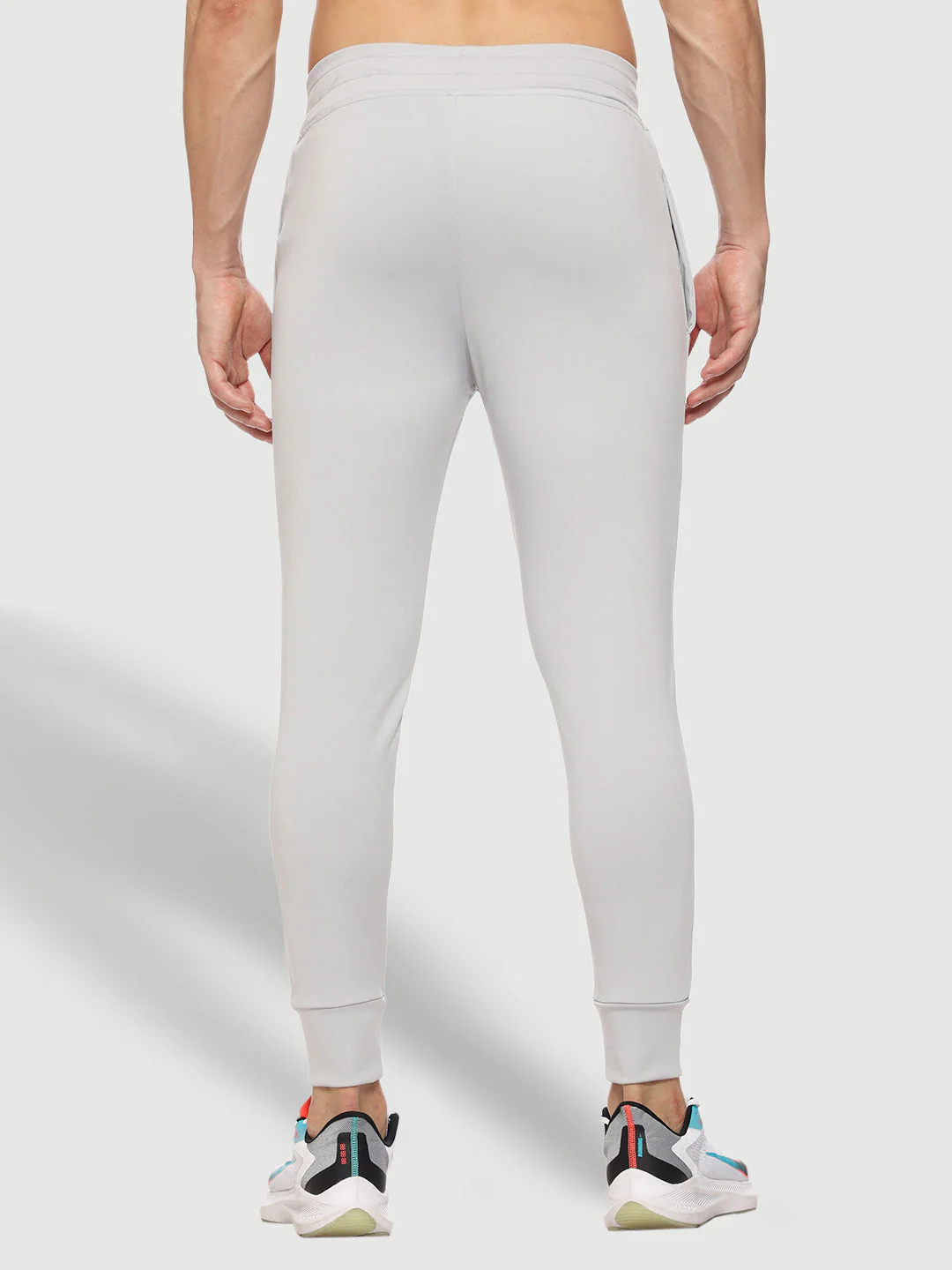 Rapid Dry Grey Solid Track Pant for Men - Image 4