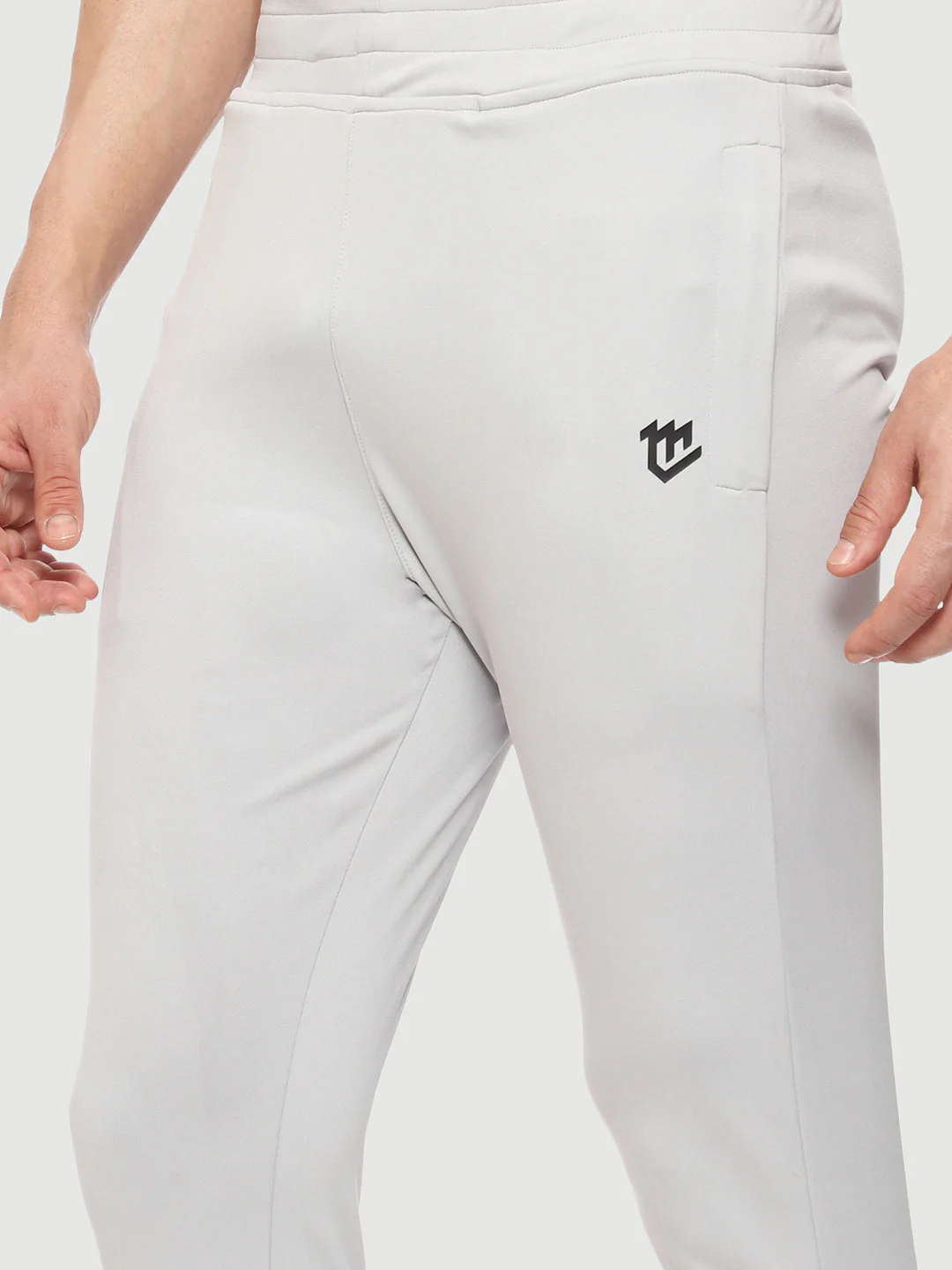 Rapid Dry Grey Solid Track Pant for Men - Image 5