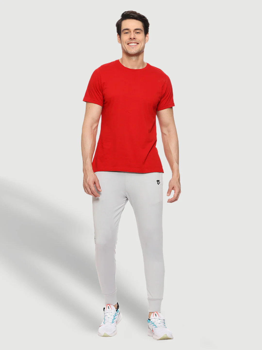Rapid Dry Grey Solid Track Pant for Men - Image 6