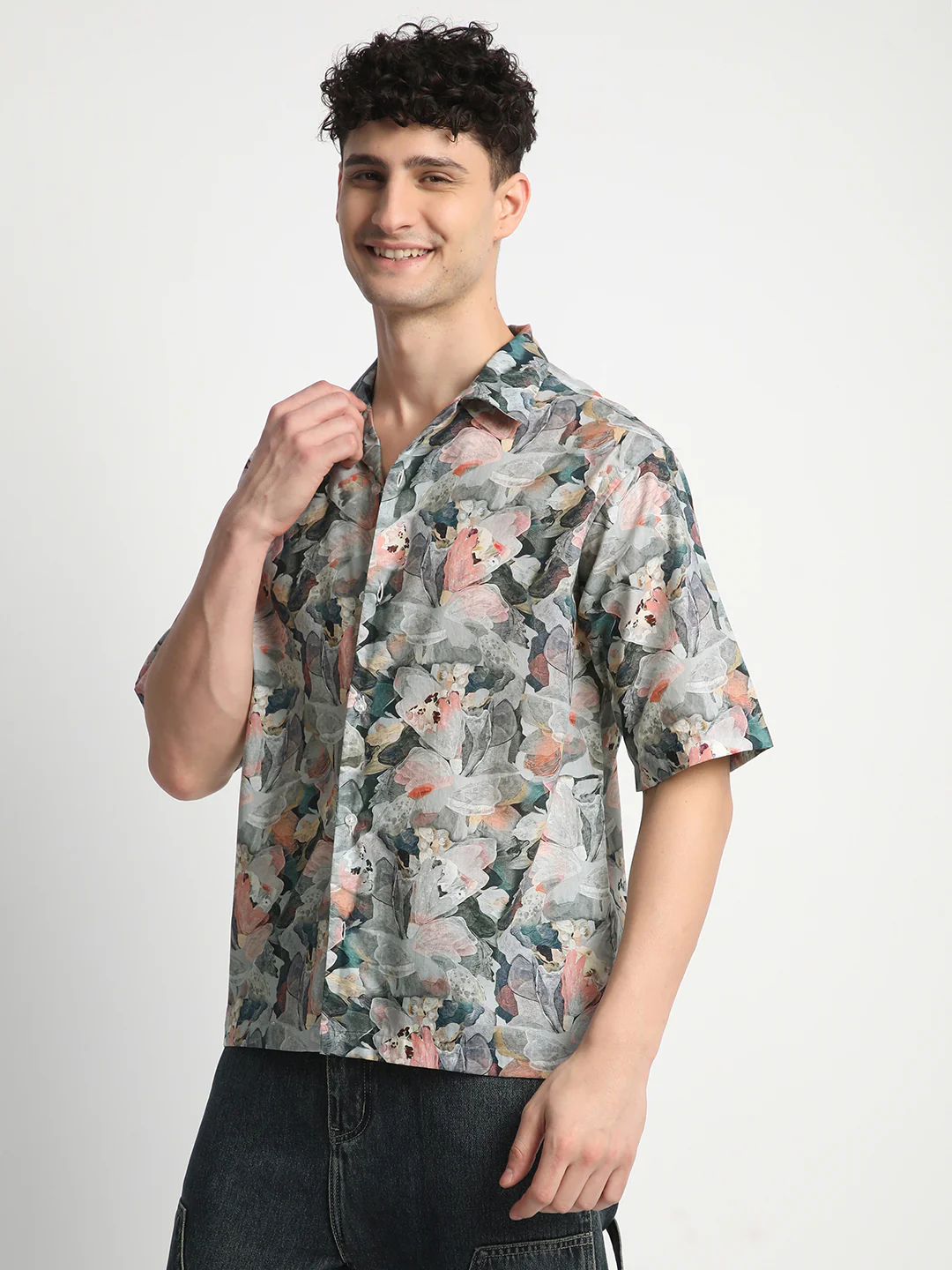 Floral Print Shirt for Men. - Image 3