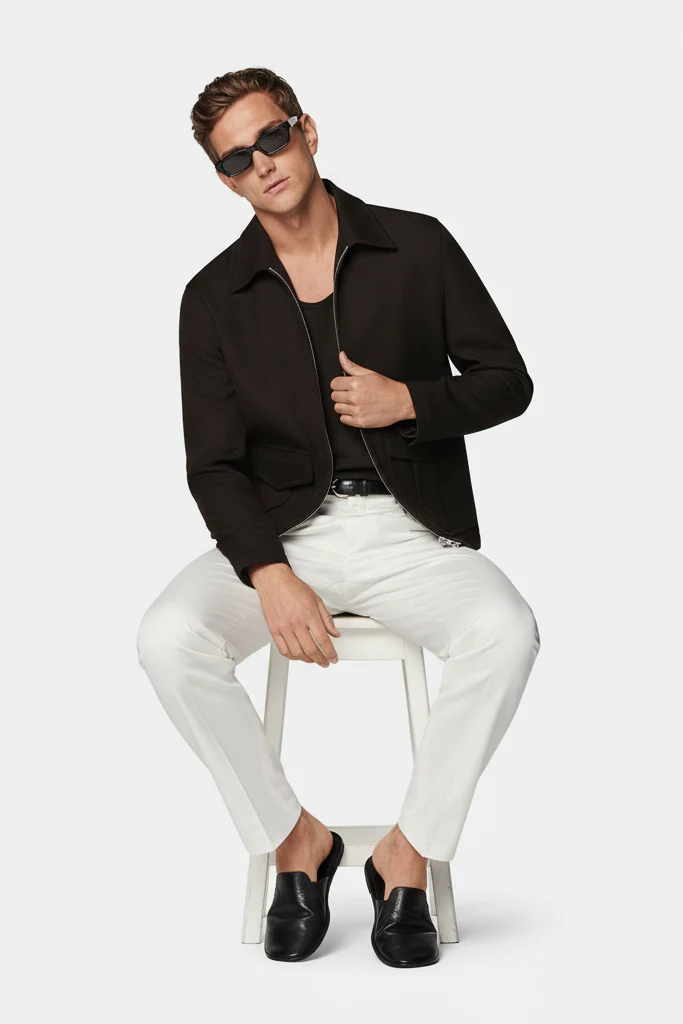 Mocha Tweed Jacket - Image 3