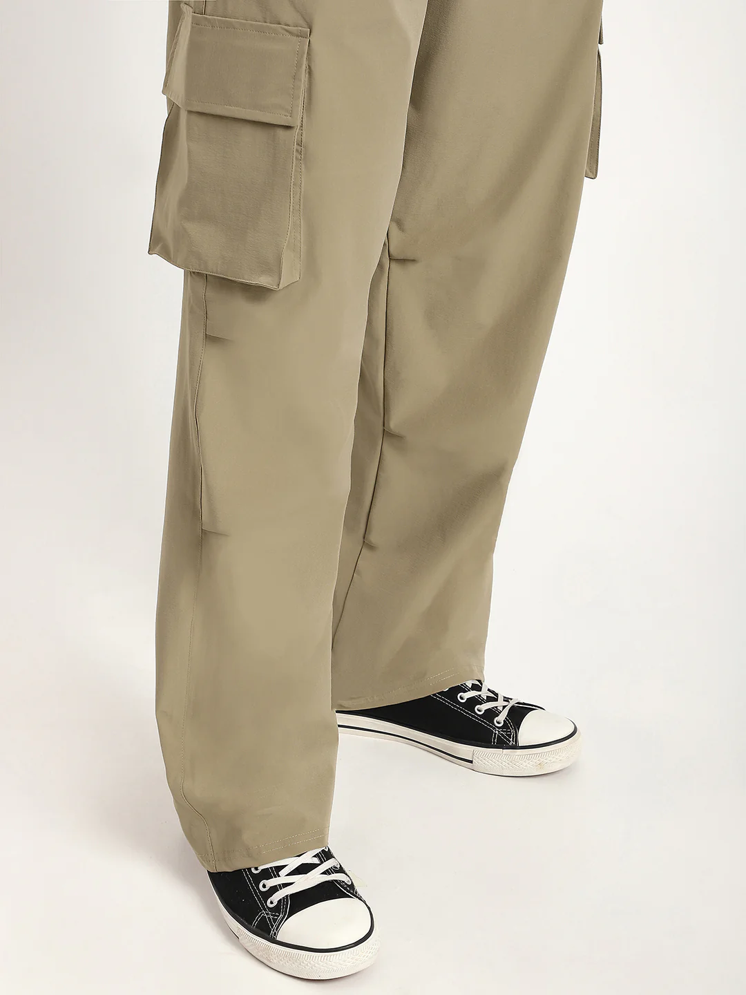 Plus Size Cargo Pants for Men (Khakhi) - Image 6