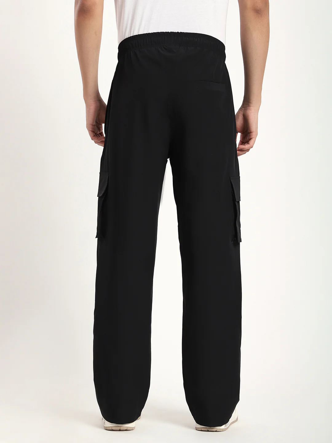 Plus Size Cargo Pants for Men (Black) - Image 5