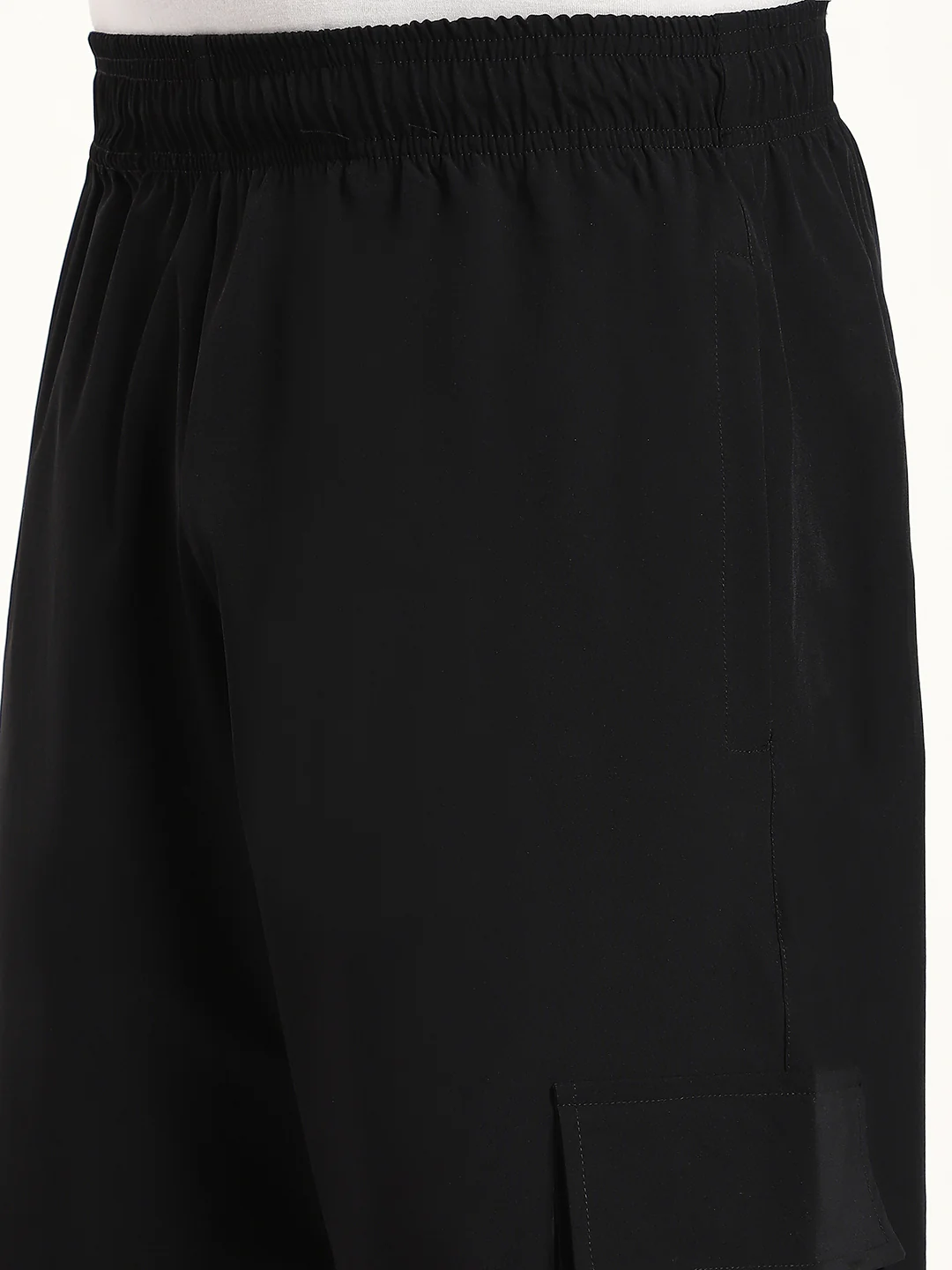 Plus Size Cargo Pants for Men (Black) - Image 7