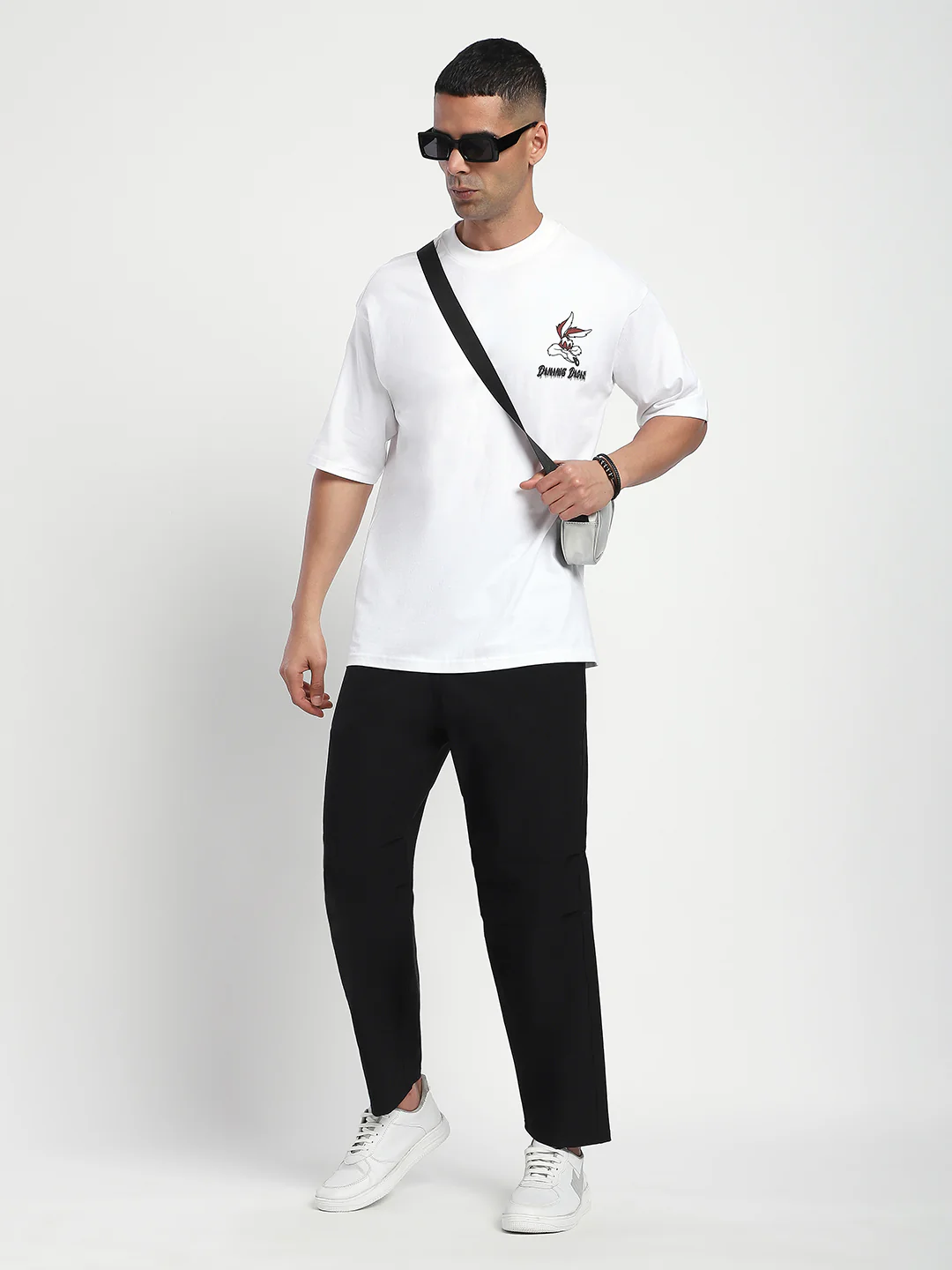 Relaxed Fit Black Pants For Men - Image 5