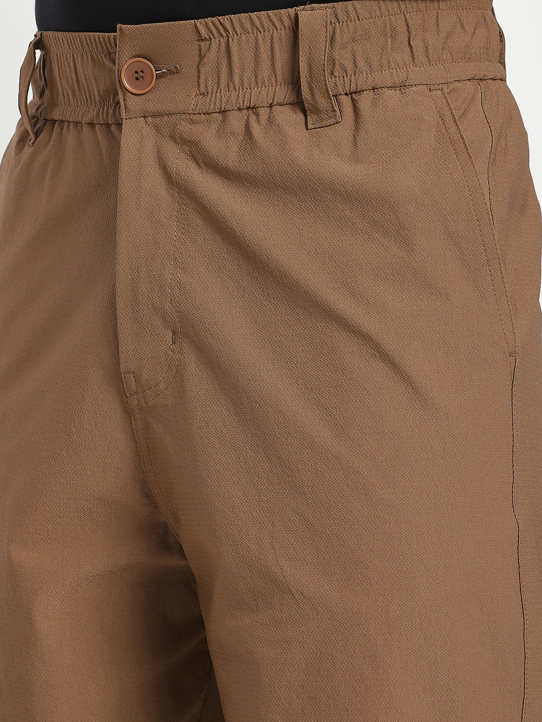 Relaxed Fit Camel Pants For Men - Image 7