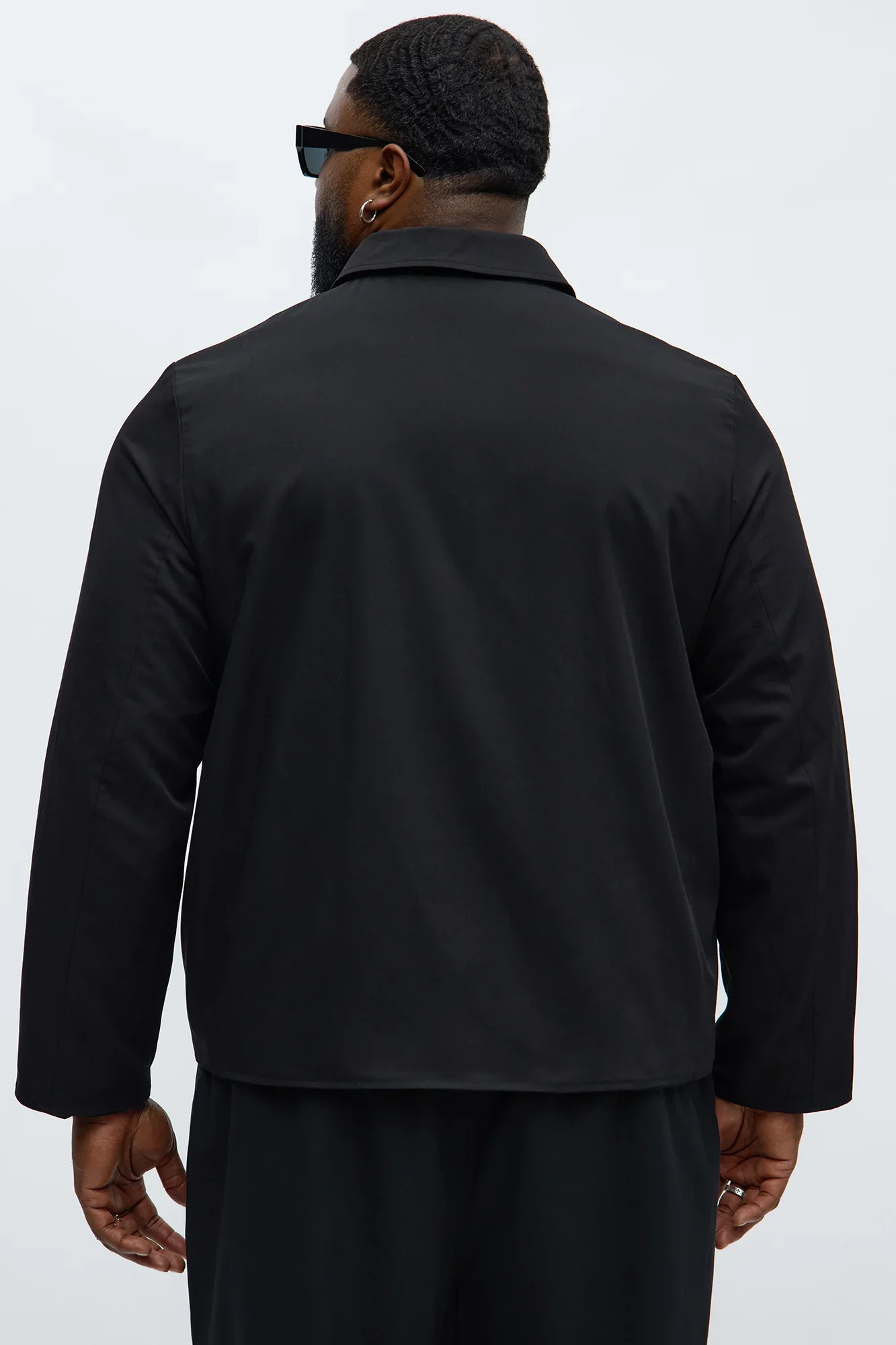 Twill Jacket for Men (Black) - Image 6