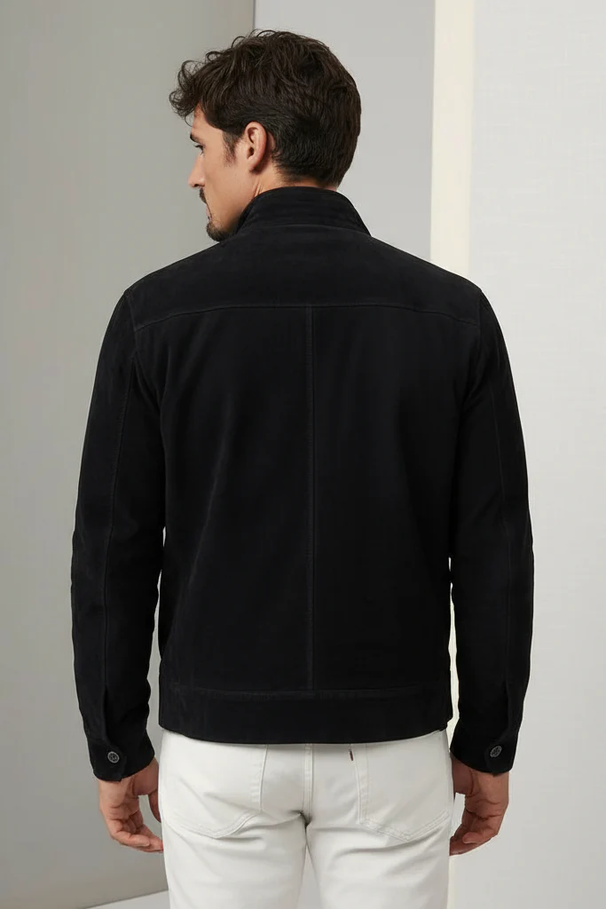 Suede Safari Zipper Jacket - Image 3