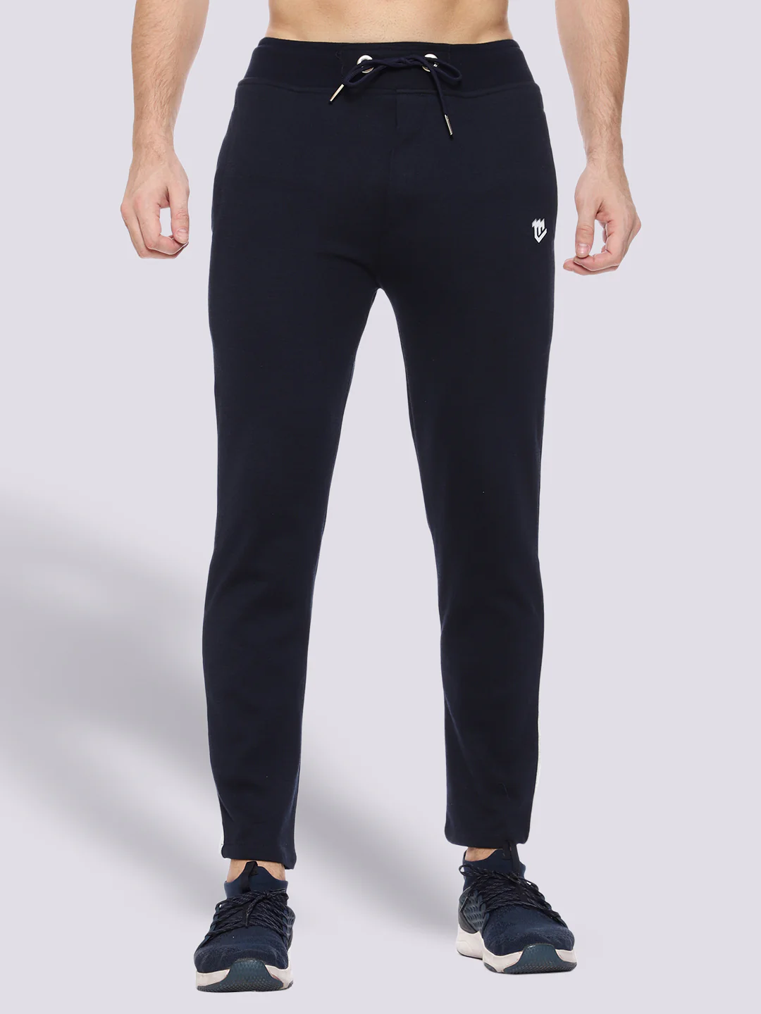 Blue Cotton Track Pant For Men - Image 3