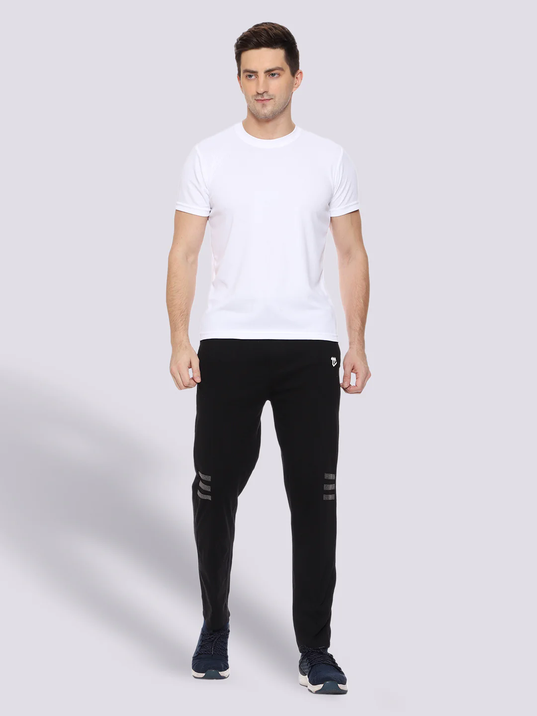 Black Cotton Track Pant For Men - Image 6