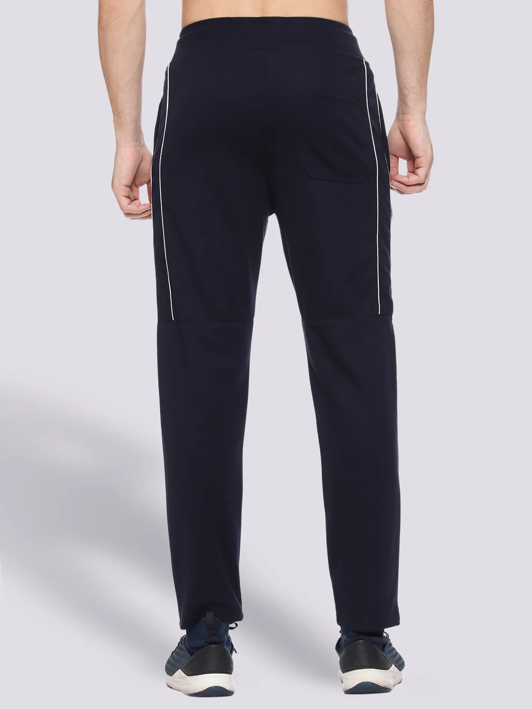 Stylish Blue Cotton Track Pant For Men - Image 5