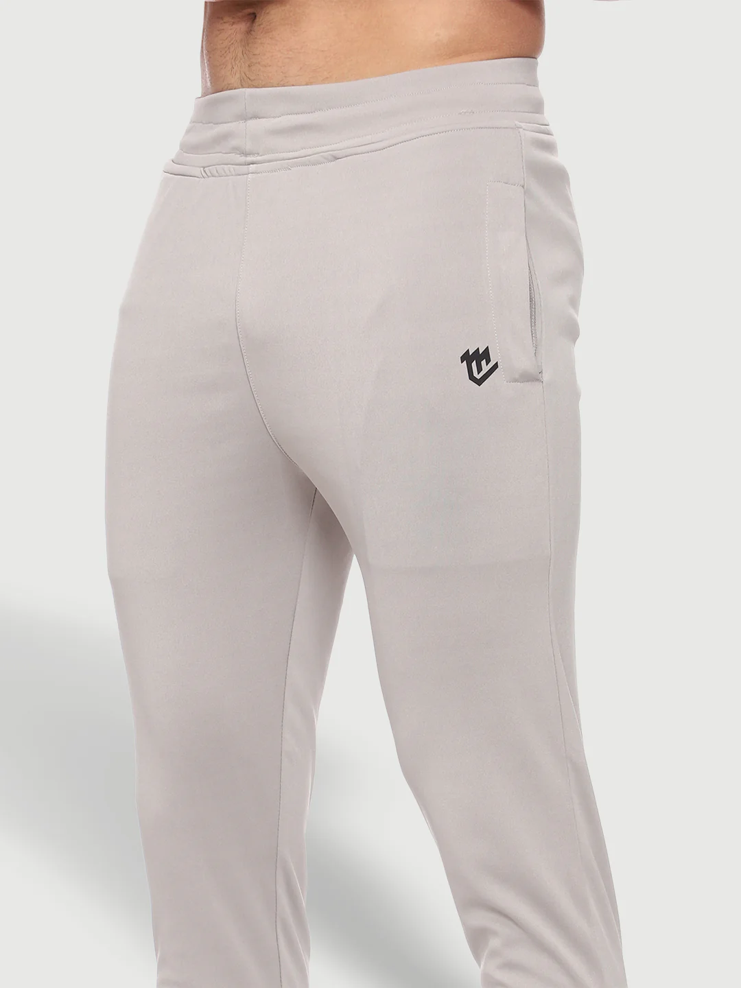 Rapid Dry Grey Solid Track Pant for Men - Image 4