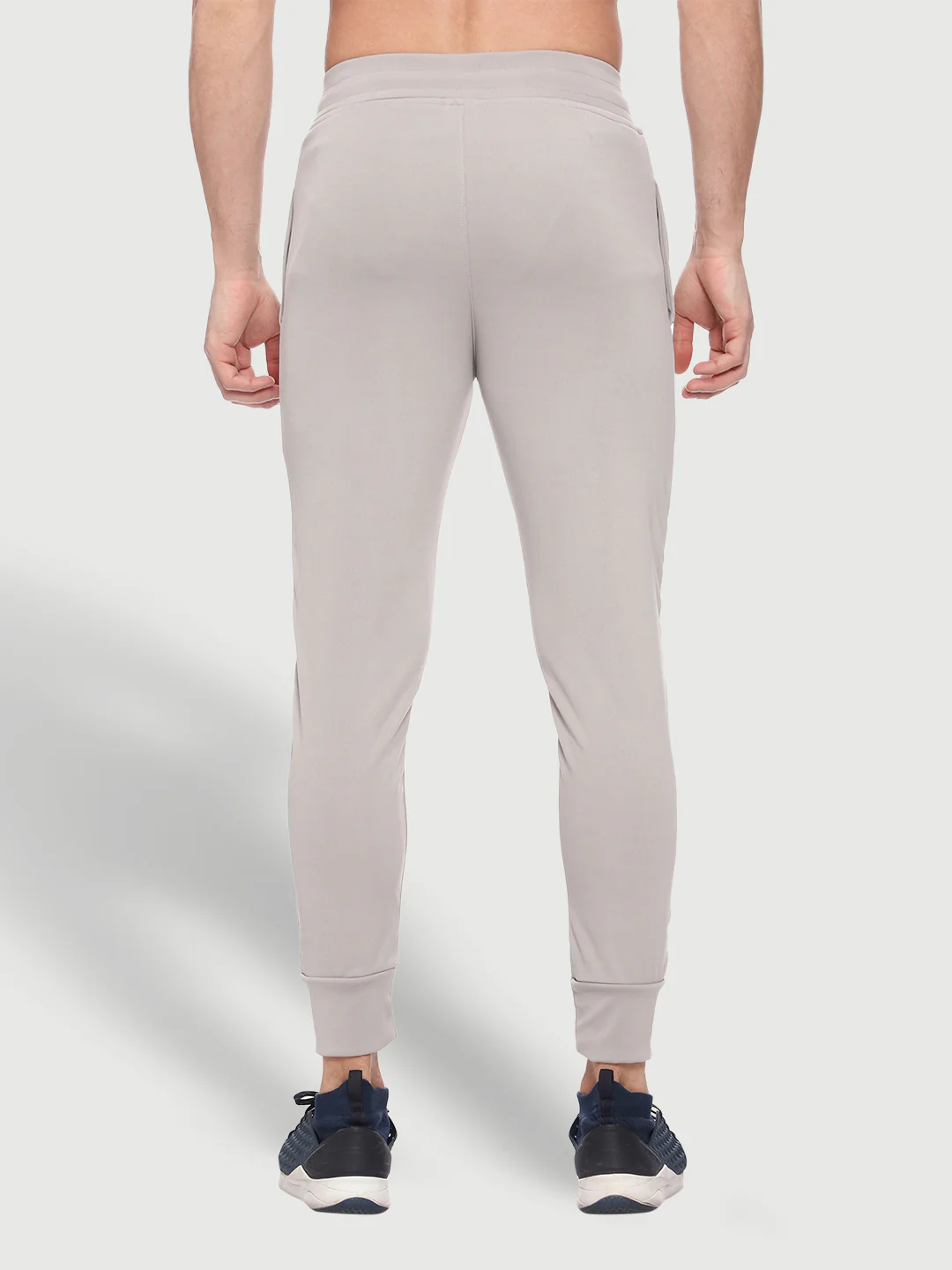 Rapid Dry Grey Solid Track Pant for Men - Image 5