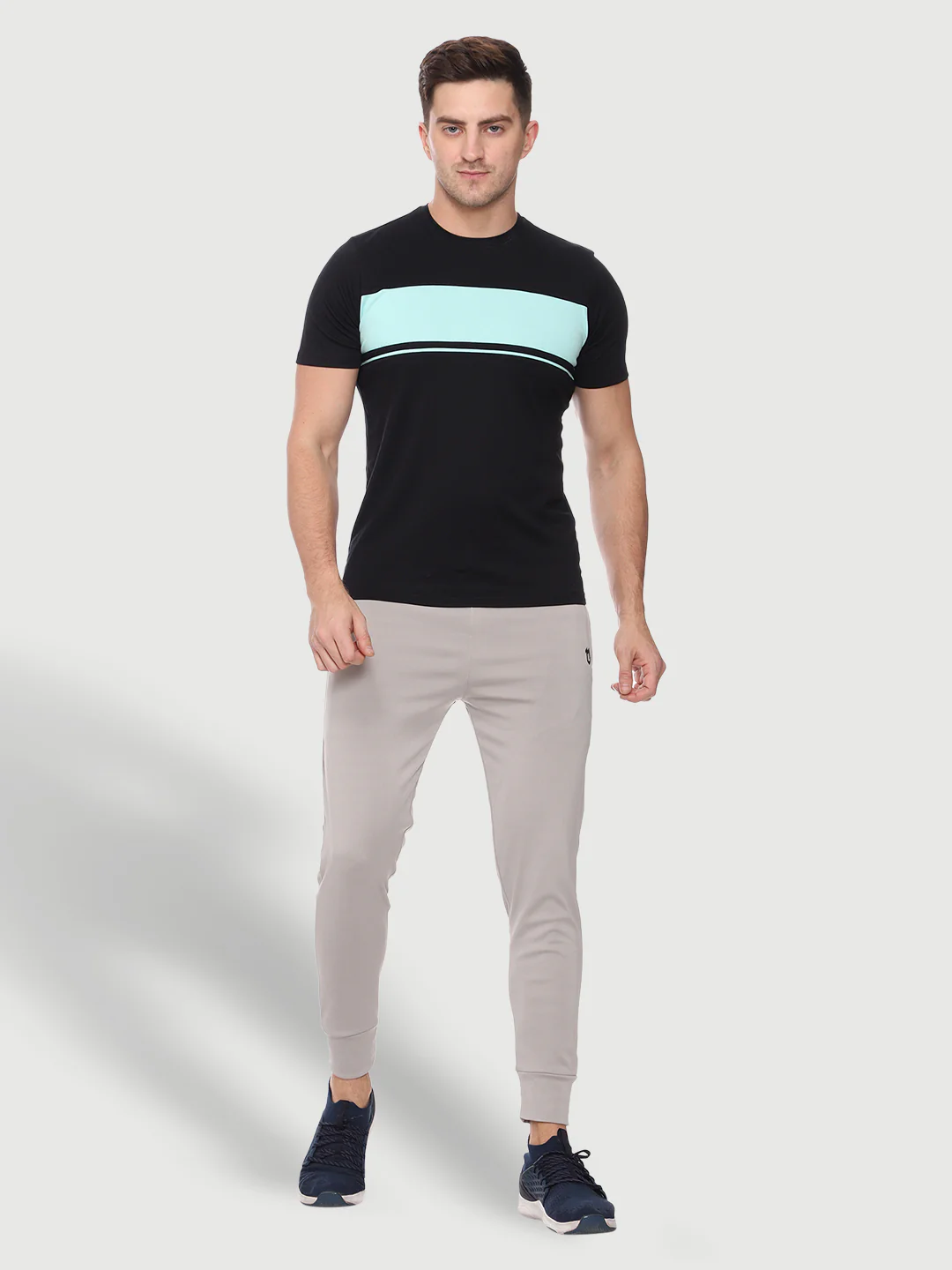 Rapid Dry Grey Solid Track Pant for Men - Image 6