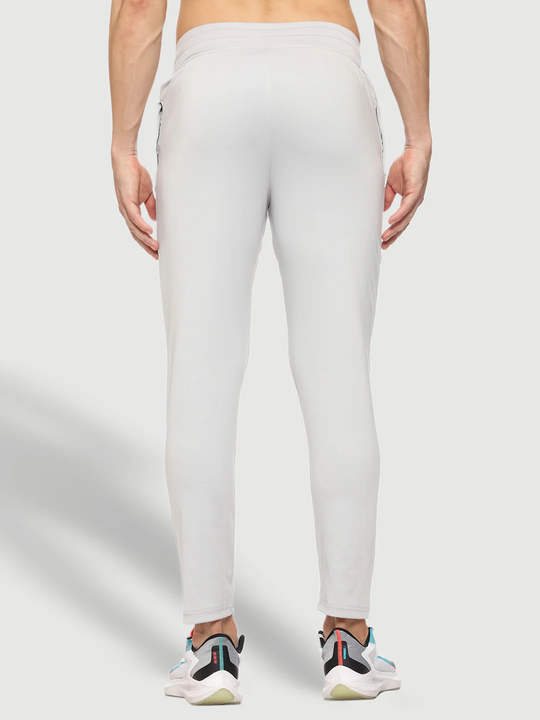 Rapid Dry Grey Solid Track Pant for Men - Image 4