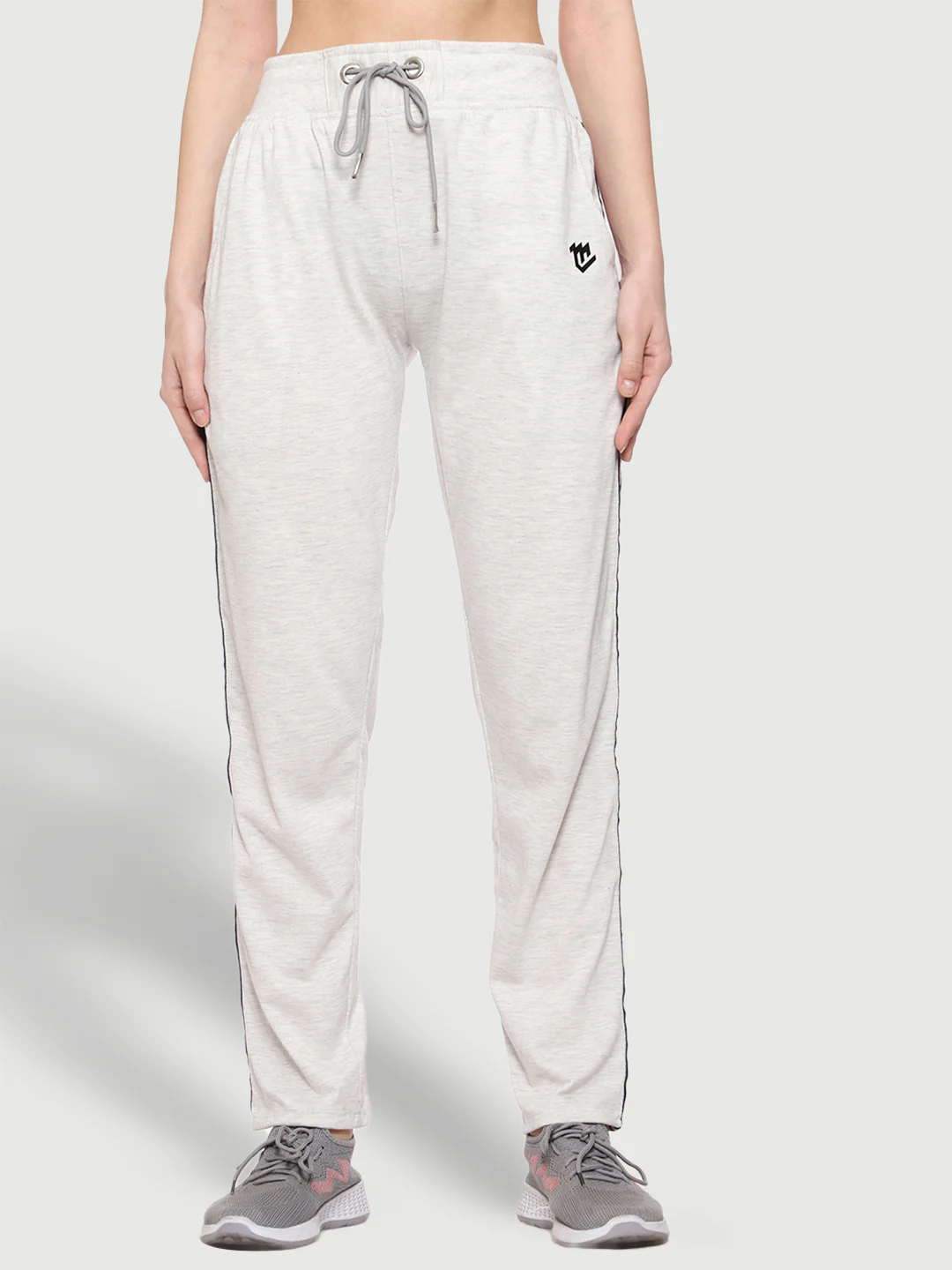 Colorful Side Stripe Cotton Track Pant For Women - Image 3