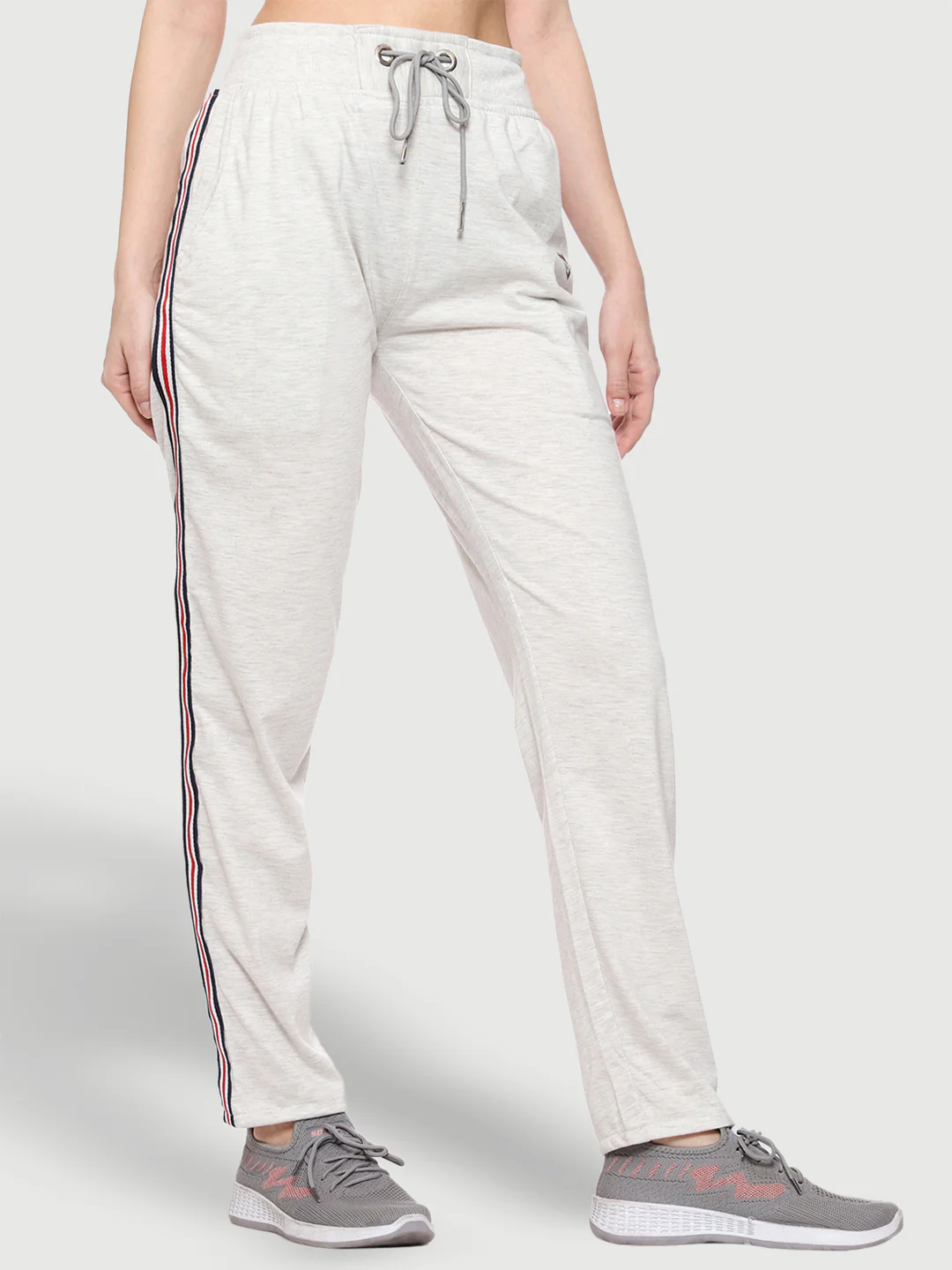 Colorful Side Stripe Cotton Track Pant For Women - Image 4