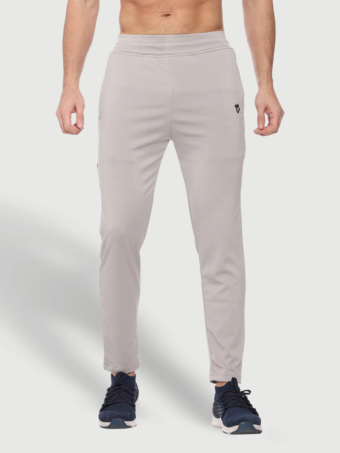 Rapid Dry Grey Color Blocked Track Pant for Men - Image 3
