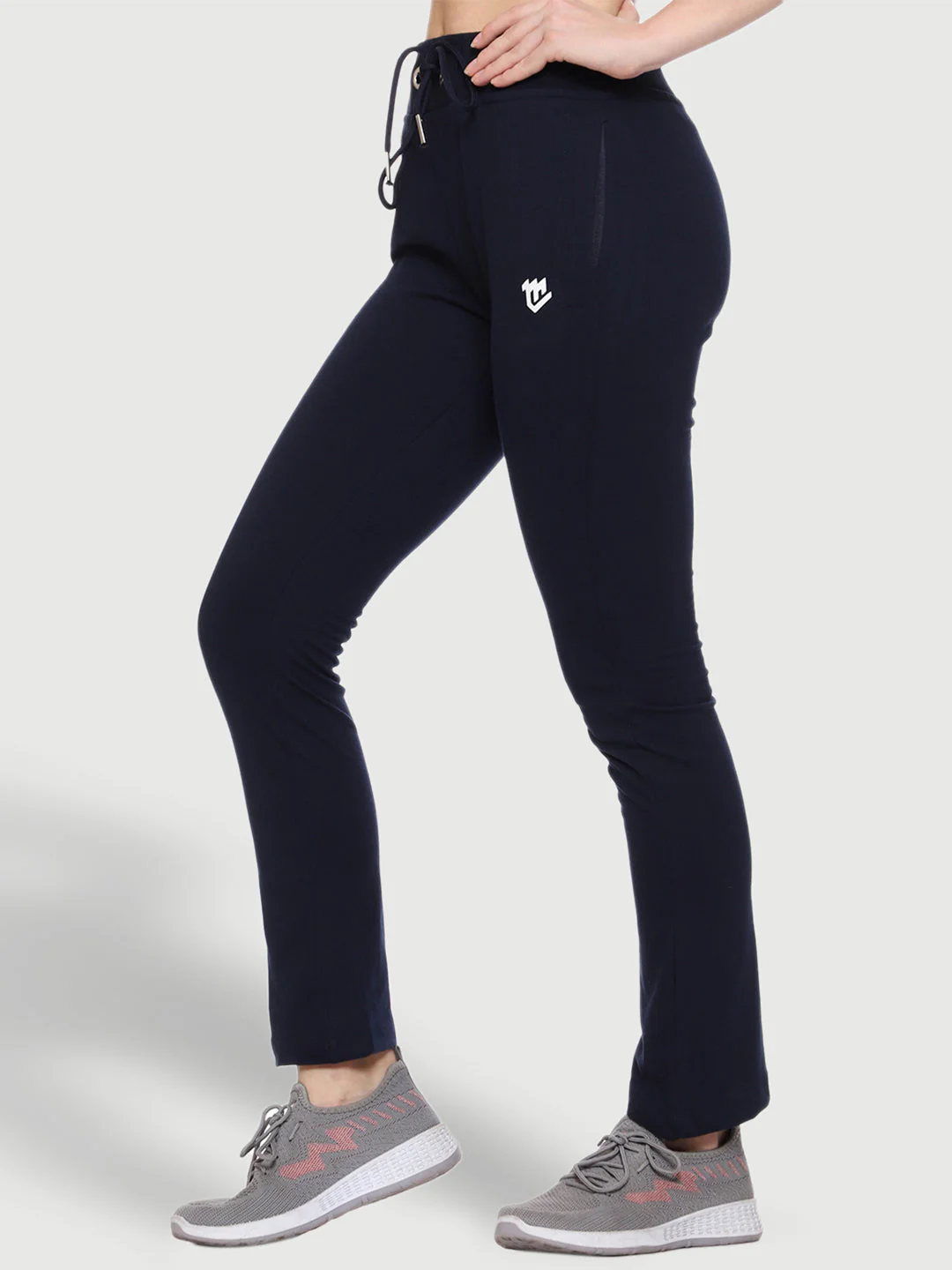 Blue Bell Bottom Cotton Track Pant For Women - Image 8